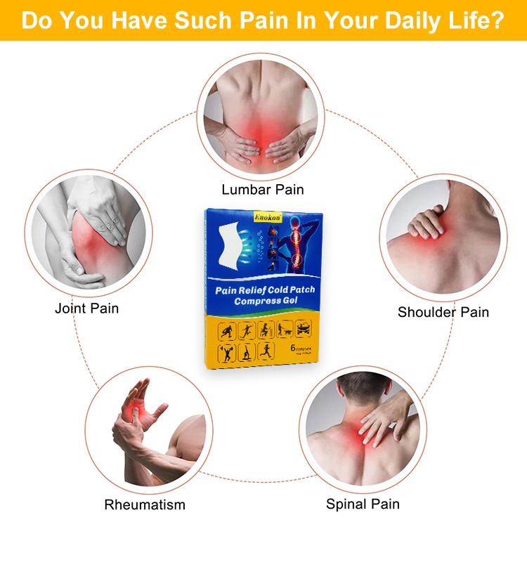 Pain relief gel cold compress patch